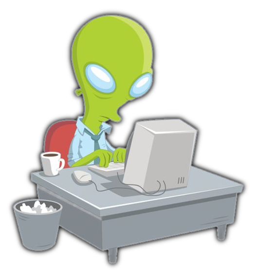 alien-and-desktop